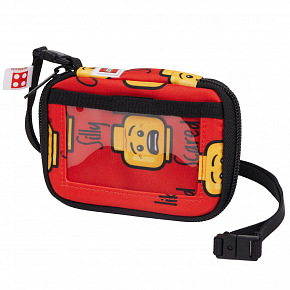 Meccano LEGO minifigures RED, TODAY I FEEL - cestovní peněženka