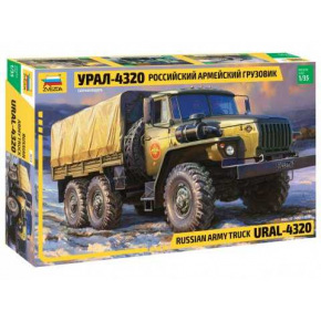 Zvezda Model Kit military 3654 - RUSSIAN ARMY TRUCK URAL4320 (1:35)