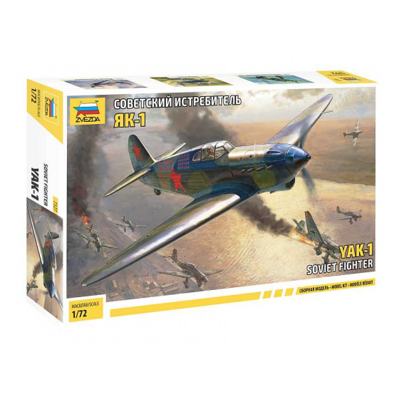 Zvezda Modellbausatz Flugzeug 7327 - YAK-1 (1:72)