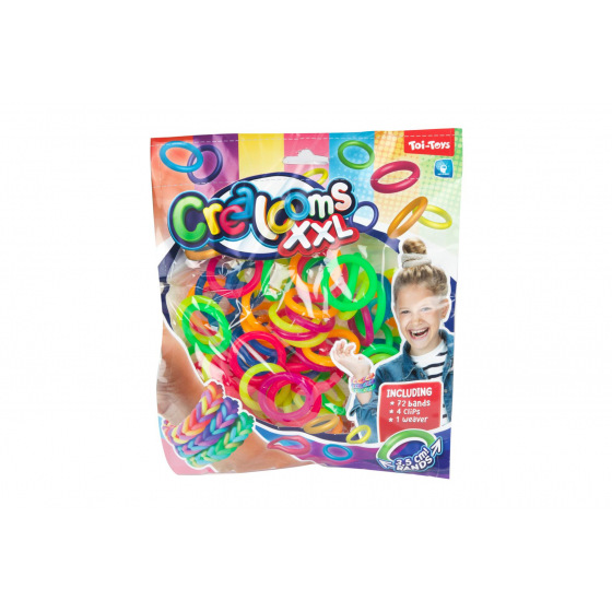 Teddies Mach dein eigenes Armband - 72 Gummibänder + Werkzeug + Webrahmen für Armbänder im Beutel