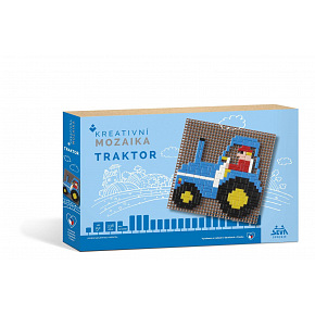 SEVA Kreativní mozaika Traktor 338 dílků v krabici 24x16x3cm