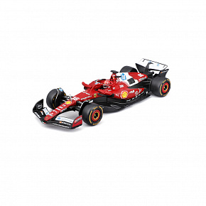 Bburago - RACE F1 w dekoracyjnym pudełku, Ferrari SF-25 (2025), #16 Charles Leclerc, 1:43 Bburago - RACE F1 w dekoracyjnym pudełku, Ferrari SF-25 (2025), #16 Charles Leclerc, 1:43