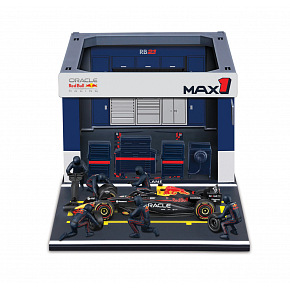 Bburago - Formula Racing F1 Pit Pass set - Oracle Red Bull Racing RB21 (2025) #1 M. Verstappen, 1:43