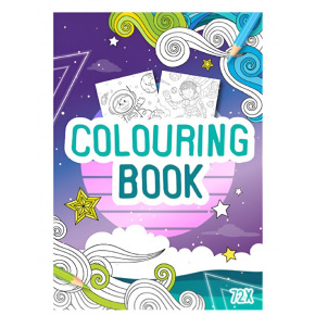 Rappa Kniha omalovánek 72 stran A4 vesmír 2