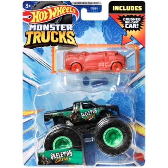Hot Wheels MOSTER TRUCKS 1:64 S ANGLIČÁKEM