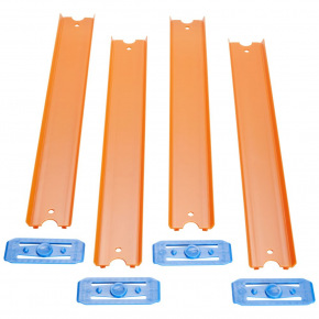 Mattel Hot Wheels TRACK BUILDER ROVNÁ DRÁHA - ORANŽOVÁ