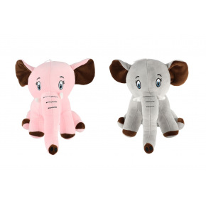 Slon sedící plyš 30cm 2 barvy