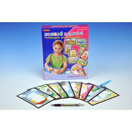 SMT Creatoys Magisches Malen mit Wasser 8 Bilder in einer Box 22x27x4cm