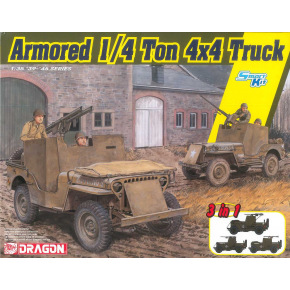 Dragon Model Kit military 6727 - Armored 1/4-Ton 4x4 Truck 3v1 (1:35)