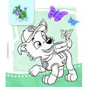 Jiri Models Malblock zum Ausmalen - Malbuch Paw Patrol 22x25cm