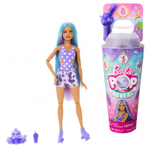 Mattel Barbie POP REVEAL BARBIE ŠŤAVNATÉ OVOCE - HROZNOVÝ KOKTEJL