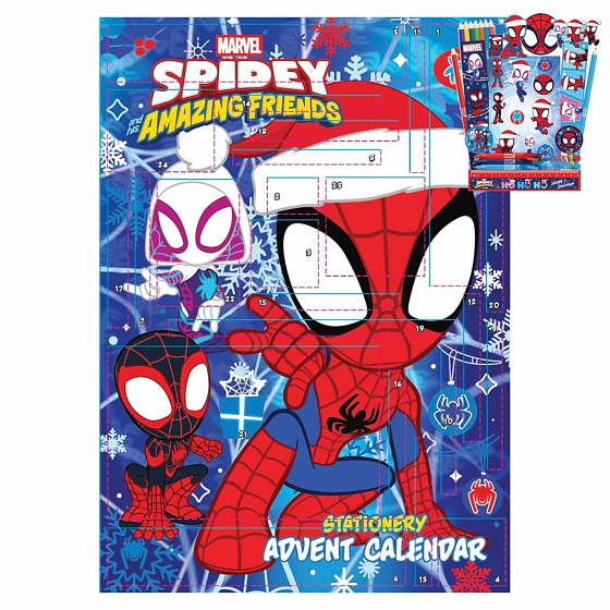 Adventní kalendář Spidey a přátelé 28x38cm