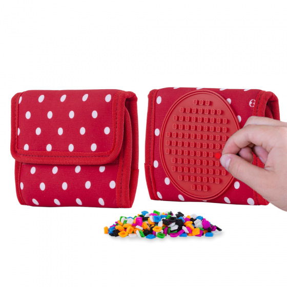 PIXIE CREW Geldbörse rot mit weißen Punkten