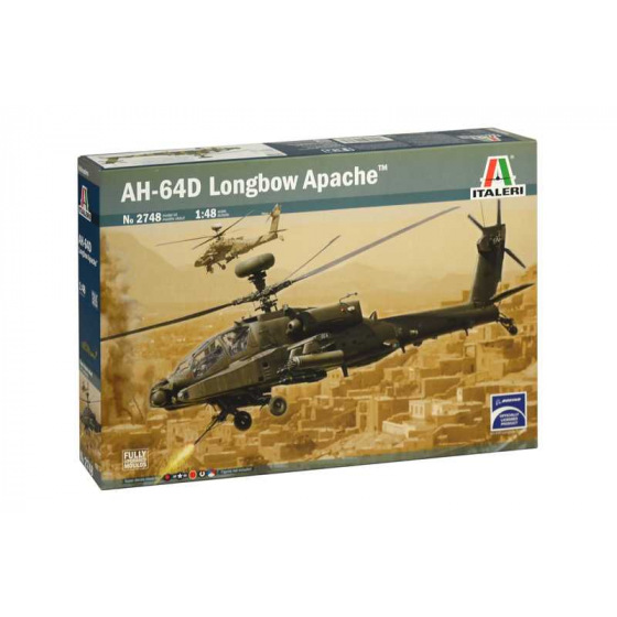 Italeri Modellbausatz Hubschrauber 2748 - AH-64D LONGBOW APACHE (1:48)