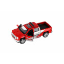 Teddies Auto Kinsmart Chevrolet 2014 Silverado Policie/Hasič kov/plast 13cm na zpětné nat.
