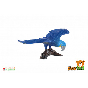 ZOOted Ara hyacintový papoušek zooted plast 9cm