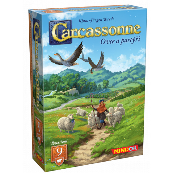 Mindok Carcassonne rozšíření 9: Ovce a pastýři (2025)