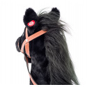 FAUNICA Hobby horse  Baron, černý kůň na tyči se zvuky