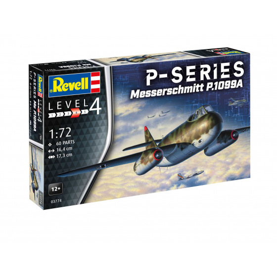 Revell Plastic ModelKit letadlo 03774 - Messerschmitt P.1099A - P-Series (1:72)