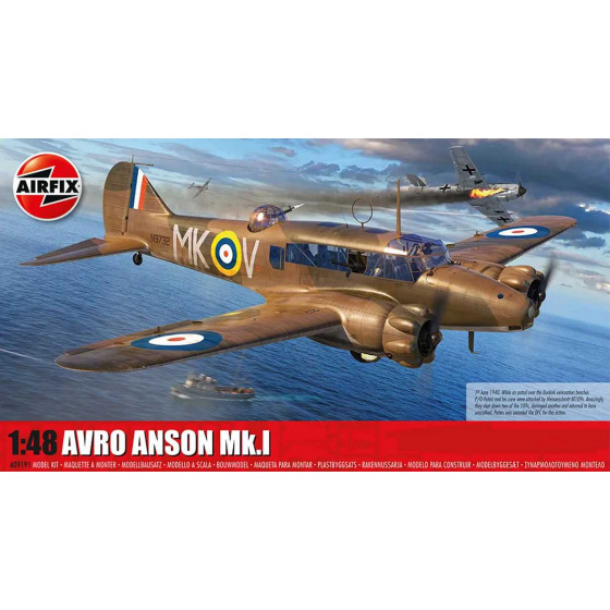 Airfix Classic Kit Flugzeug A09191 - Avro Anson Mk.Ich (1:48)