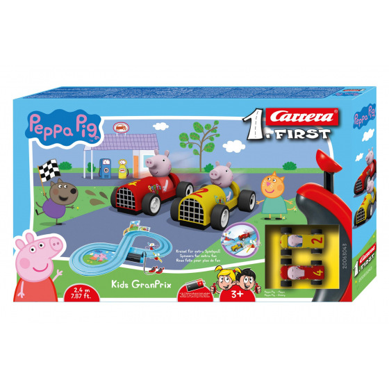 Carrera Autodráha Carrera First Prasátko Peppa/Peppa Pig 2,4m plast +2 auta na bat. v krabici 50x30x7cm