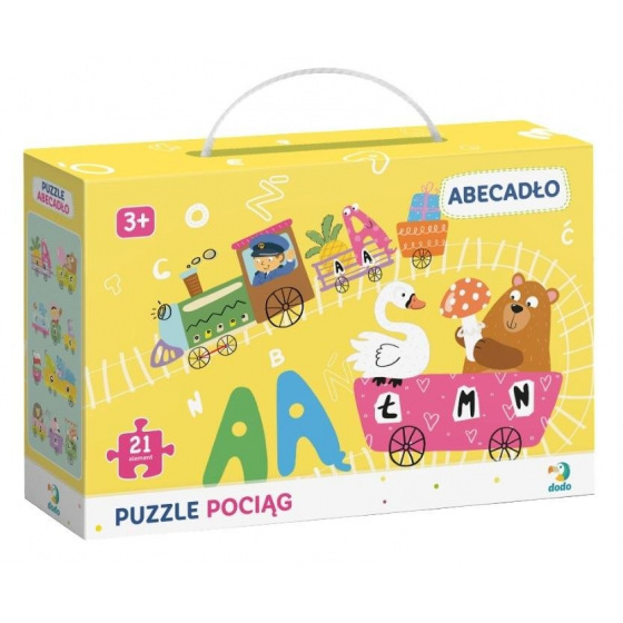 Dodo puzzle Vlak s abecedou 21 dílů
