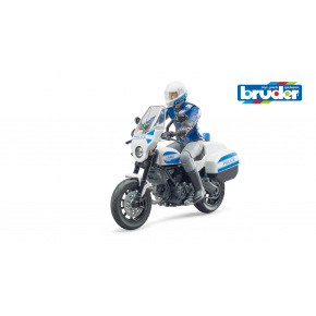Bruder Pojazdy ratunkowe Bruder - motocykl policyjny bworld Scrambler Ducati i policjant