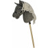STEPPOS Premium Hobby horse Scarlet šedá 70cm