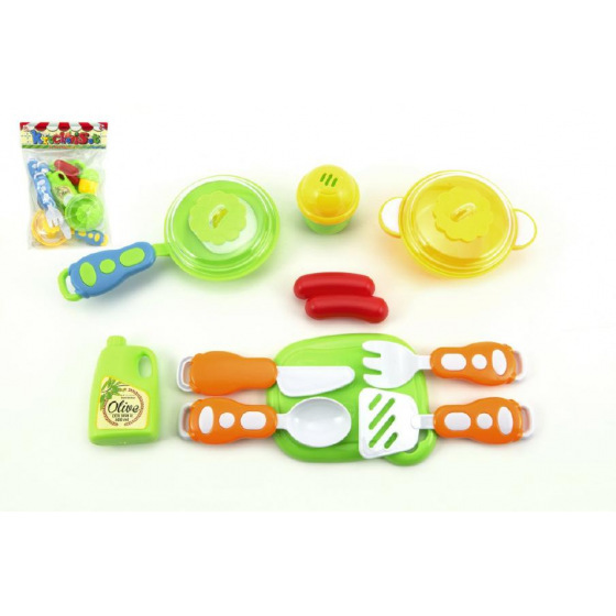 Teddies Nádobí plast 10ks v sáčku 18,5x26,5cm