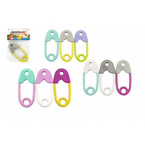 Profibaby Chrastítko špendlík plast 12cm mix barev v sáčku 0m+