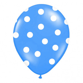 Rappa Nadmuchiwany balon z nadrukiem niebieski 30 cm