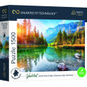 Trefl Puzzle Na úpatí Alp, jezero Hintersee, Německo 1500 dílků 85x58cm v krabici 33x28x7cm