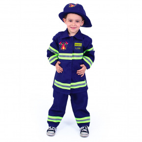 Rappa Dziecięcy kostium strażaka z czeskim nadrukiem (L) e-pakiet