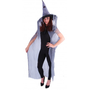 Rappa Čarodějnický plášť s kloboukem pro dospělé/Halloween