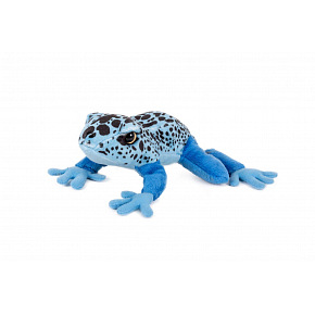 Teddies Žába modrá ležící plyš 21x19cm 0m+