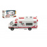 Dromader Auto ambulancie mestské služby plast 15cm na batérie so zvukom sa svetlom v krabici 19x10x7cm