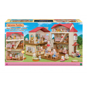 Sylvanian Families 5716 Etagenhaus mit rotem Dach und Lichtern, neu