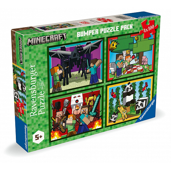 Ravensburger Minecraft 4x100 dílků