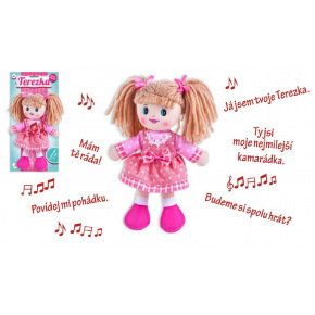 Teddies Pluszowa lalka Terezka 30 cm z językiem czeskim na karcie