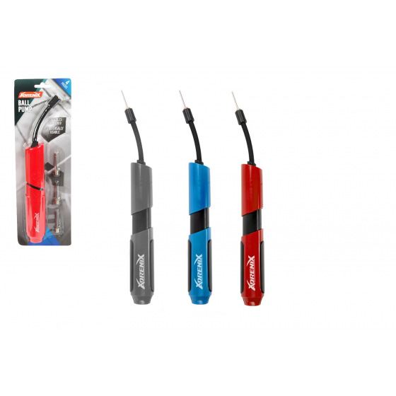 Teddies Ballpumpe 26cm Metall/Kunststoff mit 3 Metallnadeln 3 Farben