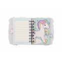 Teddies Zápisník/blok jednorožec kroužkový 11x12,5cm 3 druhy