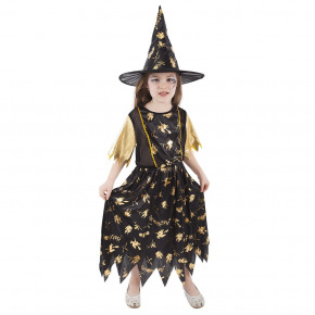 Rappa Detský kostým čarodejnice/Halloween (M)