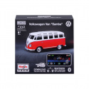 Maisto RC - DIE-CAST METAL so svetlami, Volkswagen Van Samba, 1:41, 2,4 GHz, USB, XTR, Bluetooth 5.0