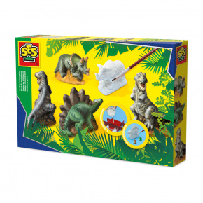 SES Sadrový trojkomplet - dinosaury