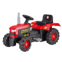 DOLU Veľký šliapací traktor, červený