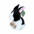 Rappa Plyšový králík bílo-černý sedící 16 cm ECO-FRIENDLY