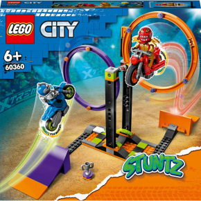 LEGO City 60360 Kaskadérska výzva s rotujúcimi krúžkami