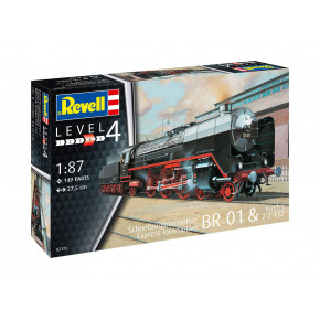 Revell Plastic ModelKit lokomotywa 02172 - Schnellzuglok BR01 mit Tender 2'2' T32 (1:87)