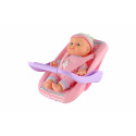 Teddies Panenka miminko 20 cm plast v nosítku/autosedačce