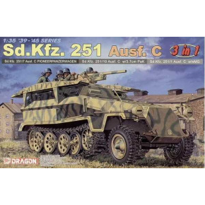 Dragon Model Kit military 6224 - Sd.Kfz.251 Ausf.C (3 W 1) (1:35)